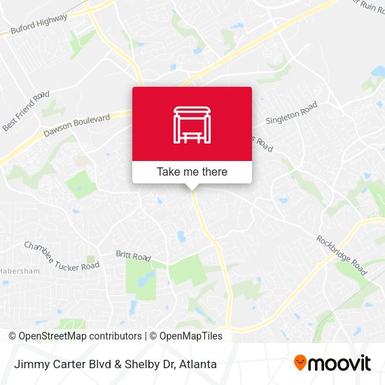 Mapa de Jimmy Carter Blvd & Shelby Dr
