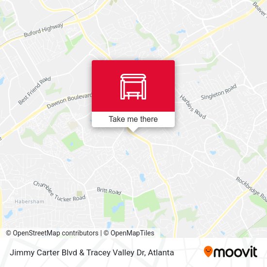 Jimmy Carter Blvd & Tracey Valley Dr map