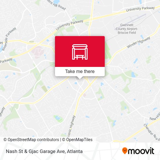 Nash St & Gjac Garage Ave map