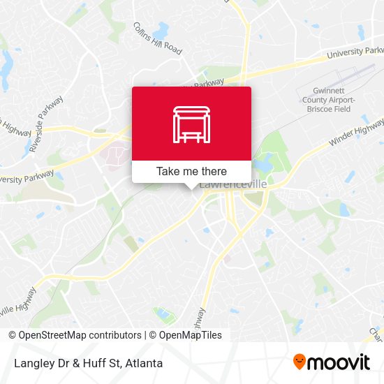 Langley Dr & Huff St map