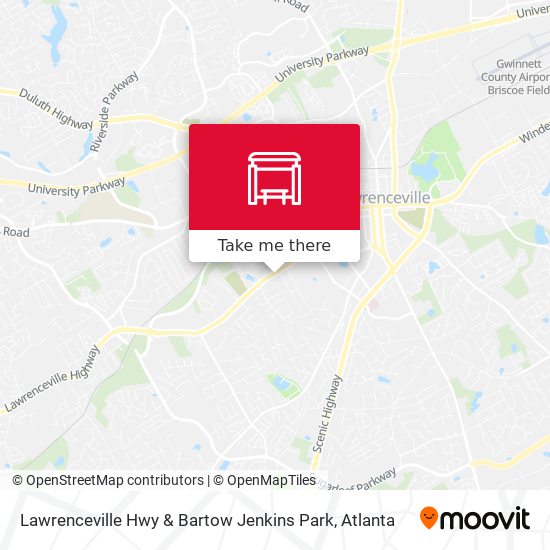 Lawrenceville Hwy & Bartow Jenkins Park map