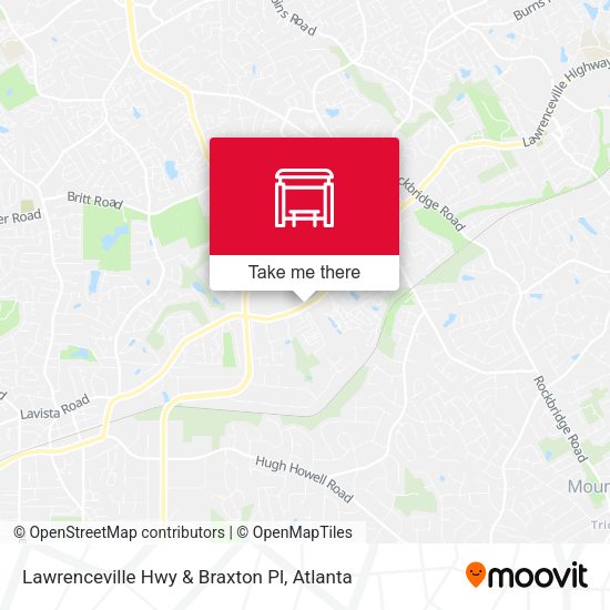 Mapa de Lawrenceville Hwy & Braxton Pl