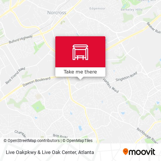 Live Oakpkwy & Live Oak Center map