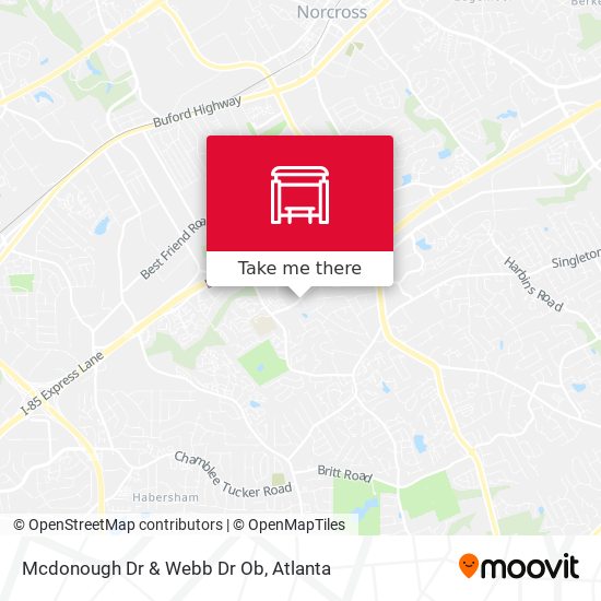 Mcdonough Dr & Webb Dr Ob map