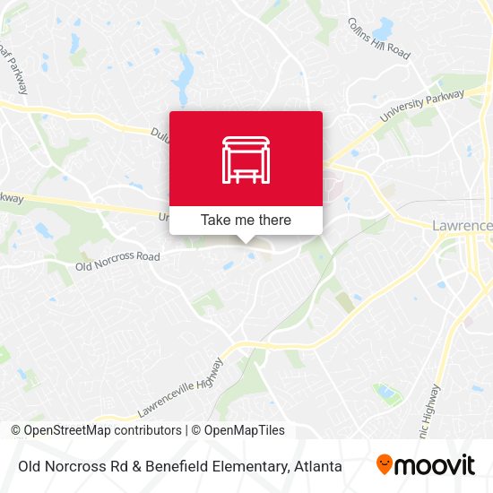 Old Norcross Rd & Benefield Elementary map