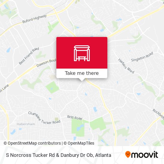 Mapa de S Norcross Tucker Rd & Danbury Dr Ob
