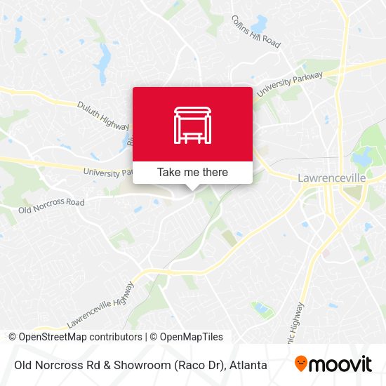 Old Norcross Rd & Showroom (Raco Dr) map