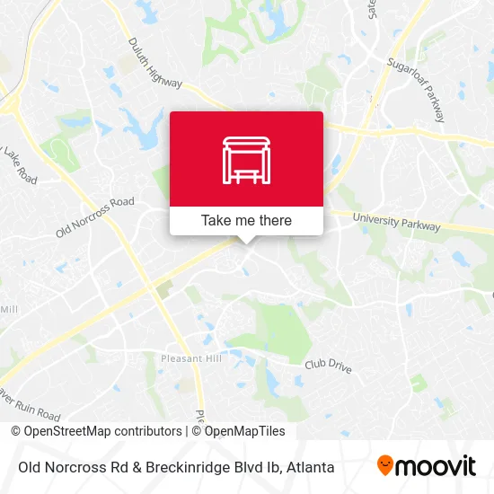 Old Norcross Rd & Breckinridge Blvd Ib map