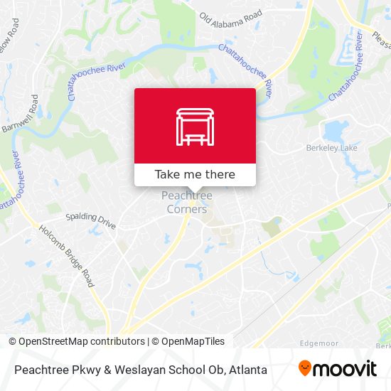 Mapa de Peachtree Pkwy & Weslayan School Ob