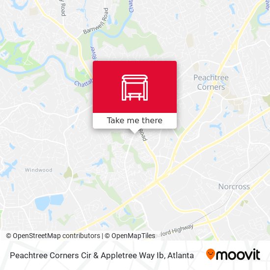 Peachtree Corners Cir & Appletree Way Ib map