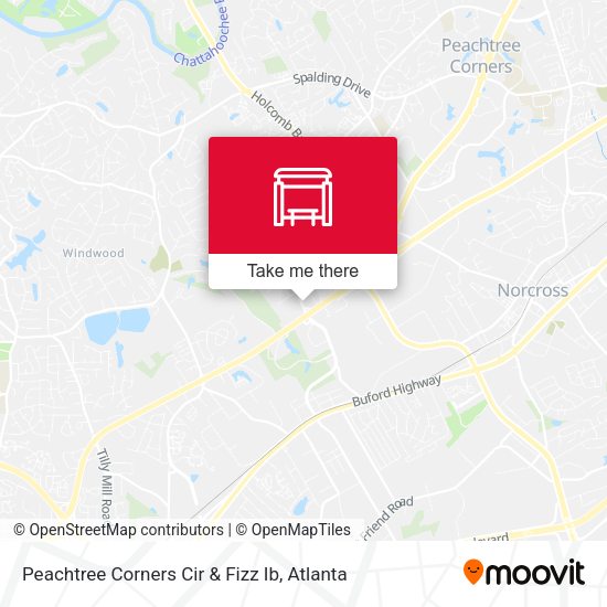 Mapa de Peachtree Corners Cir & Fizz Ib