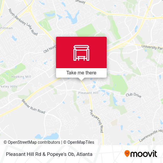 Mapa de Pleasant Hill Rd & Popeye's Ob