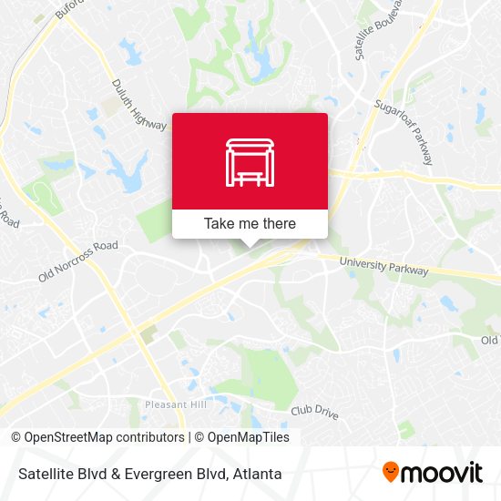 Mapa de Satellite Blvd & Evergreen Blvd