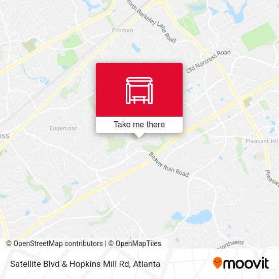 Mapa de Satellite Blvd & Hopkins Mill Rd