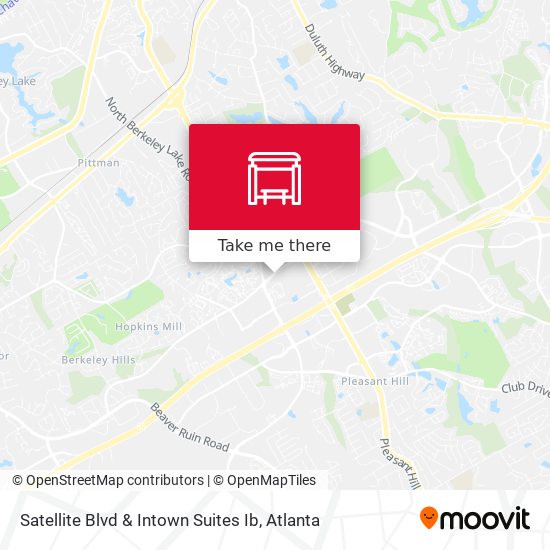 Satellite Blvd & Intown Suites Ib map