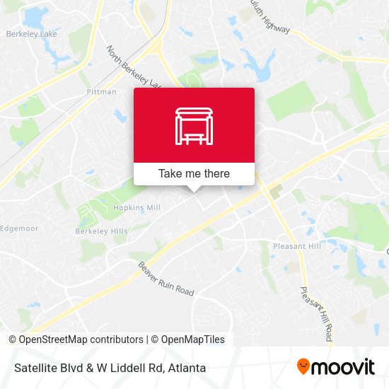 Satellite Blvd & W Liddell Rd map