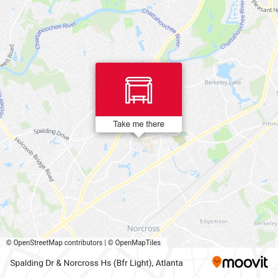 Spalding Dr & Norcross Hs (Bfr Light) map