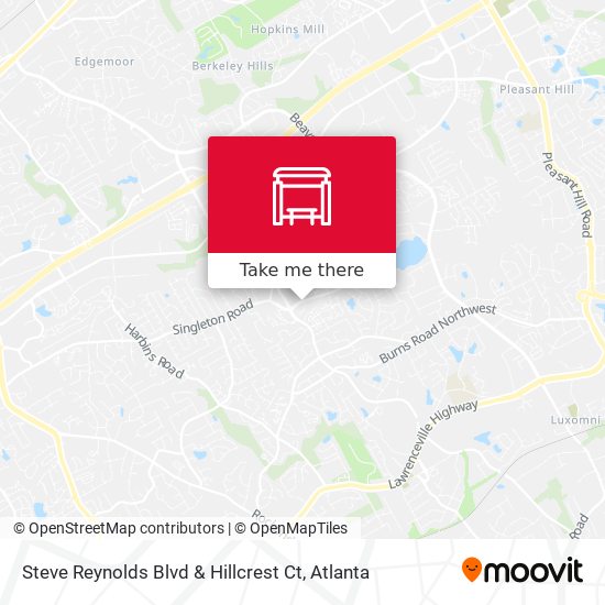 Steve Reynolds Blvd & Hillcrest Ct map
