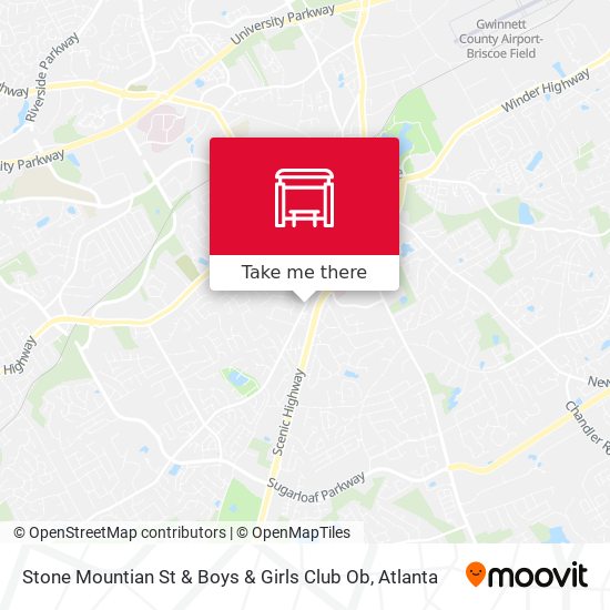Stone Mountian St & Boys & Girls Club Ob map
