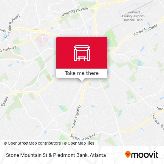 Mapa de Stone Mountain St & Piedmont Bank