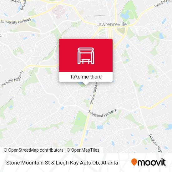 Stone Mountain St & Liegh Kay Apts Ob map