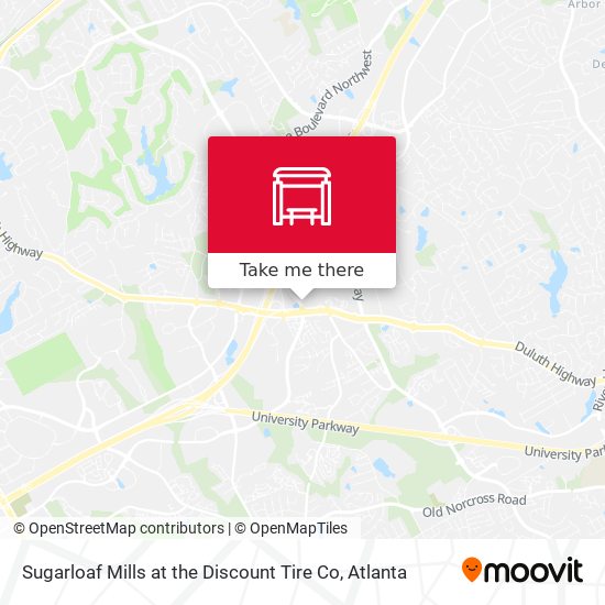Sugarloaf Mills at the Discount Tire Co map