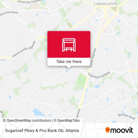 Mapa de Sugarloaf Pkwy & Pnc Bank Ob