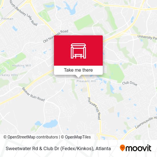 Sweetwater Rd & Club Dr (Fedex / Kinkos) map