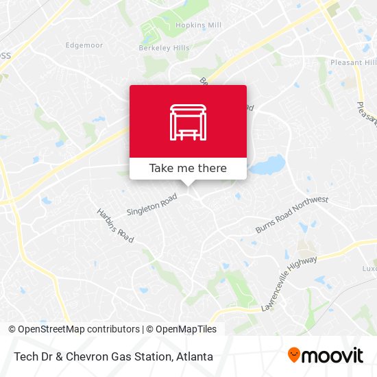 Tech Dr & Chevron Gas Station map