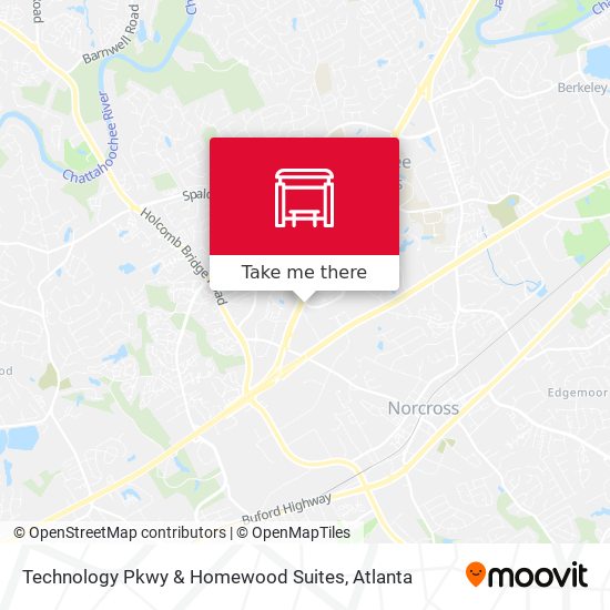 Technology Pkwy  & Homewood Suites map