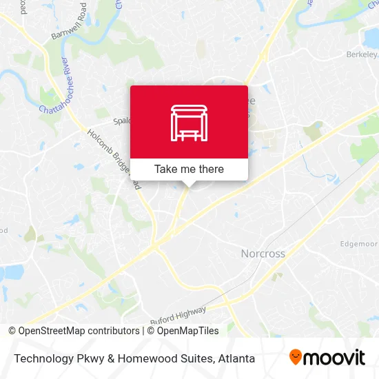 Technology Pkwy  & Homewood Suites map