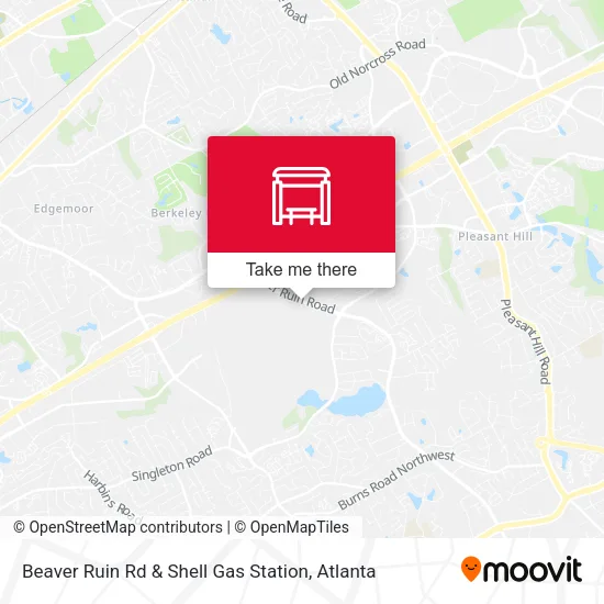 Beaver Ruin Rd & Shell Gas Station map