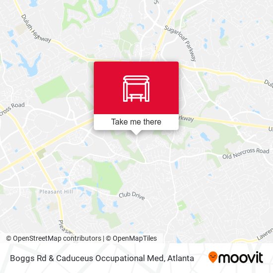 Boggs Rd & Caduceus Occupational Med map