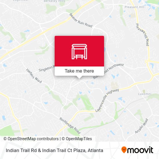 Mapa de Indian Trail Rd & Indian Trail Ct Plaza