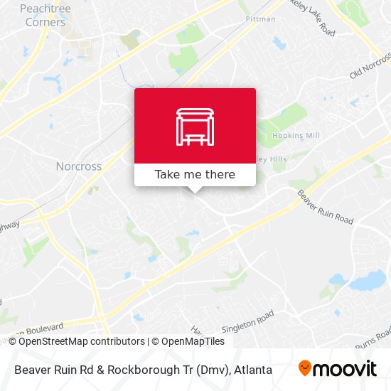 Mapa de Beaver Ruin Rd & Rockborough Tr (Dmv)