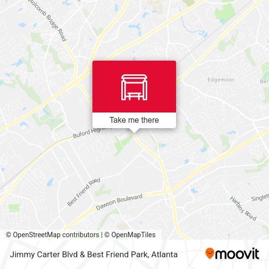 Mapa de Jimmy Carter Blvd & Best Friend Park