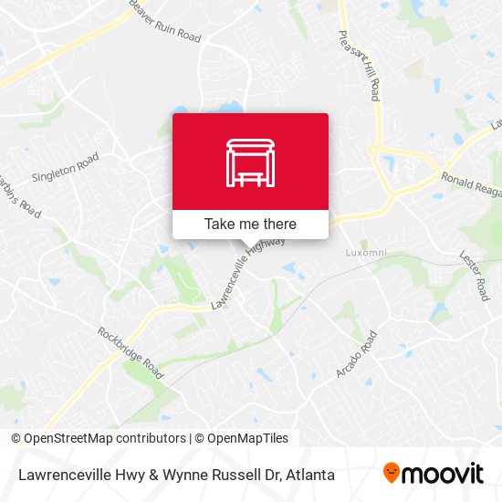 Lawrenceville Hwy & Wynne Russell Dr map