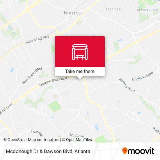 Mcdonough Dr & Dawson Blvd map