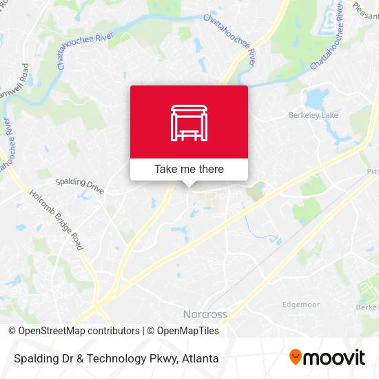 Spalding Dr & Technology Pkwy map