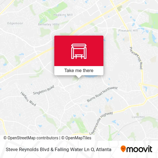 Steve Reynolds Blvd & Falling Water Ln O map