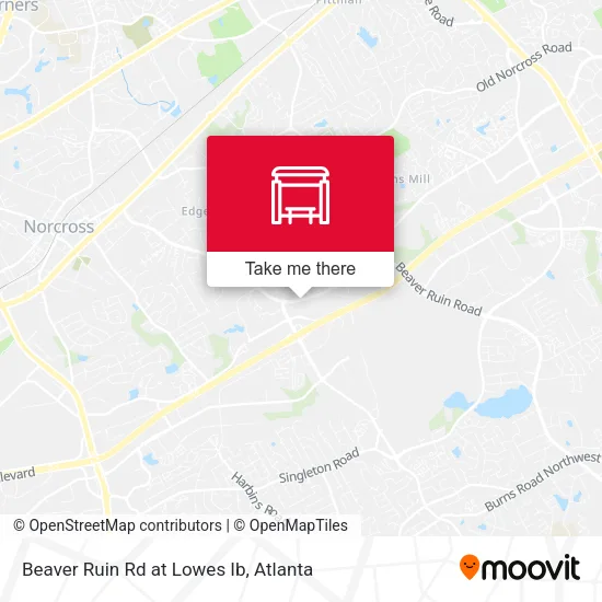 Beaver Ruin Rd at Lowes Ib map
