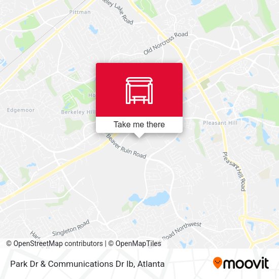 Park Dr & Communications Dr Ib map