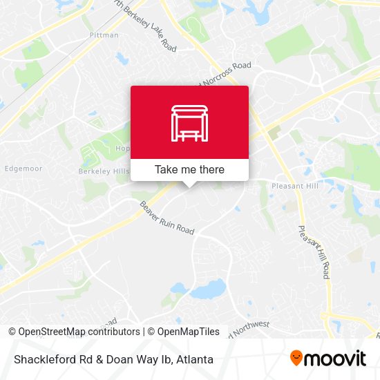 Shackleford Rd & Doan Way Ib map
