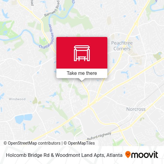 Mapa de Holcomb Bridge Rd & Woodmont Land Apts