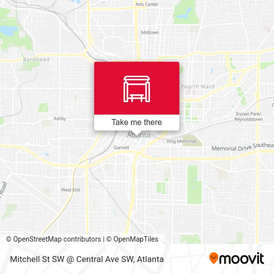 Mapa de Mitchell St SW @ Central Ave SW