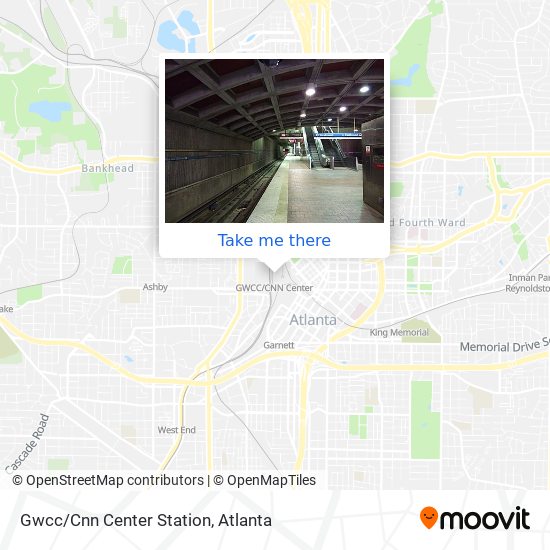 Gwcc/Cnn Center Station map