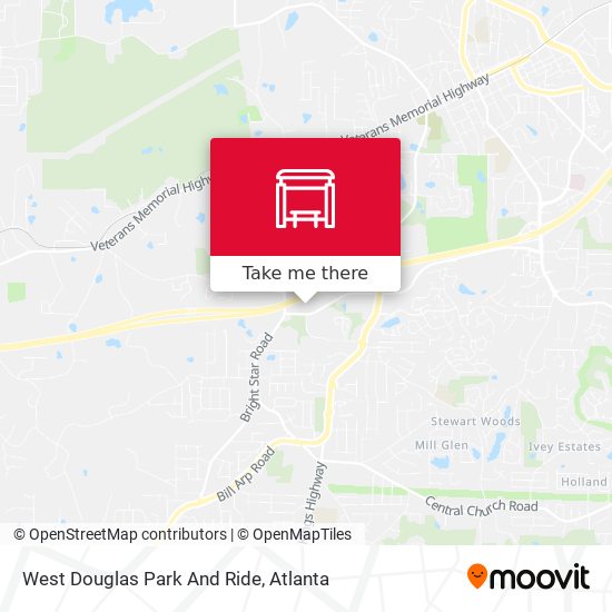 West Douglas Park And Ride map