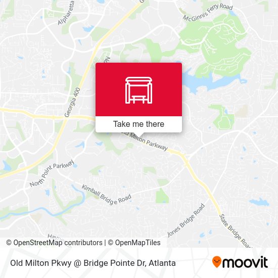 Mapa de Old Milton Pkwy @ Bridge Pointe Dr