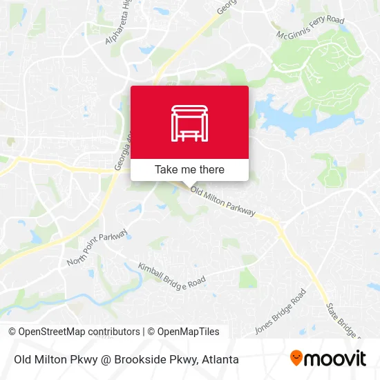 Old Milton Pkwy @ Brookside Pkwy map