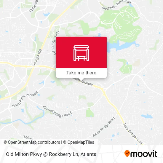 Old Milton Pkwy @ Rockberry Ln map